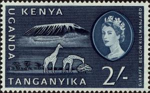 Colnect-3896-952-Mt-Kilimanjaro-and-Giraffe-Giraffa-camelopardalis.jpg