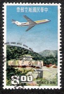 Colnect-1766-911-Boeing-727-100-over-National-Palace-museum-Taipei.jpg