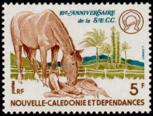 Colnect-574-982-Mare-with-Foal-Equus-ferus-caballus.jpg