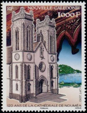 Colnect-859-556-120-years-of-the-Cathedral-of-Noumea.jpg
