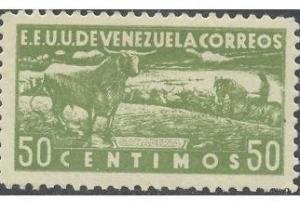 Colnect-318-922-Cattle-Bos-primigenius-taurus-Horse-with-Rider.jpg