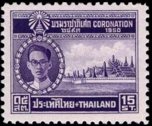 Colnect-2590-355-King-Bhumibol-Adulyadej-and-Palace.jpg