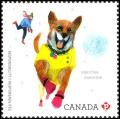 Colnect-3548-903-Dog-chasing-snowball---Exercise.jpg