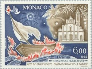 Colnect-149-580-Festival-of-Saint-D%C3%A9vote-Burning-the-boat.jpg