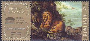 Colnect-3146-401-Lion-in-front-of-the-cave.jpg