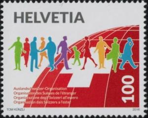 Colnect-3143-150-100-years-Organization-of-Swiss-living-abroad.jpg