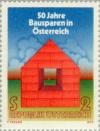 Colnect-136-920-50-Years-Build-Savings-symbolised-house.jpg