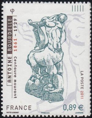 Colnect-6119-949-Antoine-Bourdelle-1861-1929--Dying-Centaur-.jpg