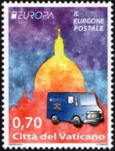 Colnect-5307-224-Mail-truck-and-dome-of-St-Peter-s-Basilica-Rome.jpg