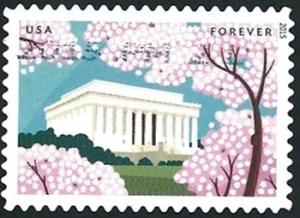 Colnect-2729-814-Lincoln-Memorial-with-cherry-blossoms.jpg