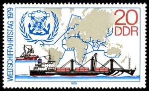 Colnect-1980-412-Container-Ship--quot-Meridian-quot--Tugs-Map-Emblem.jpg