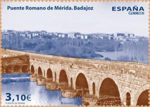 Colnect-3031-335-Roman-Bridge-of-Merida-Badajoz.jpg