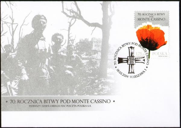 Colnect-3366-734-The-70th-anniversary-of-the-Battle-of-Monte-Cassino.jpg