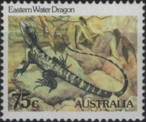 Colnect-1993-372-Australian-Water-Dragon-Physignathus-lesueurii.jpg