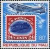 Colnect-2502-189-Douglas-DC3-and-US-Stamp--ldquo-Inverted-Jenny-rdquo-.jpg