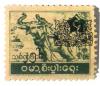 Colnect-532-390-Asian-Elephant-Elephas-maximus-with-Mahout---Overprinted.jpg