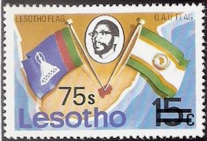 Colnect-2865-381-Flags-of-Lesotho-and-OAU.jpg