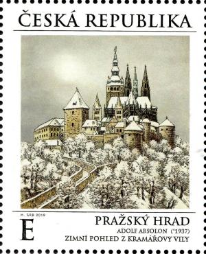 Colnect-5957-988-Prague-Castle-In-Winter.jpg