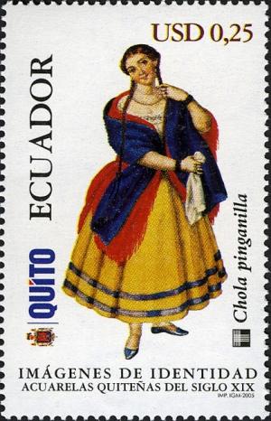 Colnect-2194-446-Ecuadorian-Identity---Watercolour-of-19th-Century-Quito-wome.jpg