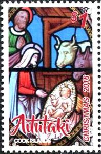 Colnect-4348-204-Mary-Joseph-and-baby-Jesus-ox-and-donkey-in-background.jpg