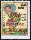 Colnect-1781-726-Saddam-Hussein-1937-2006-president--flowers-and-hearts.jpg