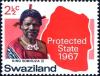 Colnect-2906-229-King-Sobhuza-II-and-map-of-Swaziland.jpg