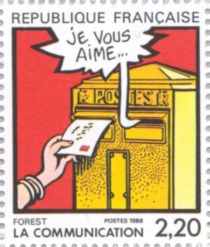 Colnect-145-796--Communication--as-seen-by-Jean-Claude-Forest.jpg