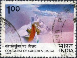 Colnect-2970-830-Indian-Flag-on-Kanchenjunga.jpg