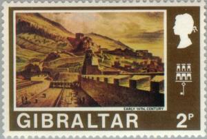 Colnect-120-138-Gibraltar-from-the-North-Bastion-Early-19th-century.jpg