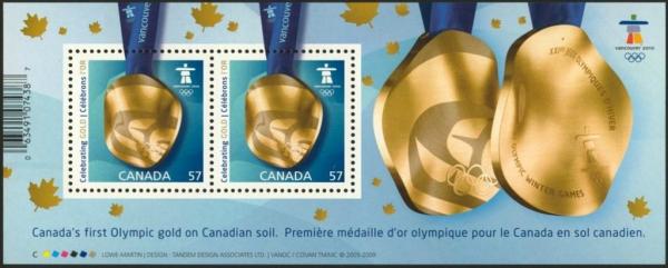Colnect-3087-139-Canada--s-first-Olympic-gold-on-Canadian-soil.jpg