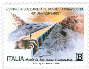 Colnect-5317-140-40th-Anniversary-of-Il-Ponte-Solidarity-Center-Civitavecchia.jpg