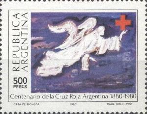 Colnect-1598-489-Centenary-of-Argentine-Red-Cross-Ra-uacute-l-Soldi-painting.jpg