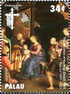 Colnect-4993-051--The-Adoration-of-the-Magi--detail-1502-by-Raphael.jpg