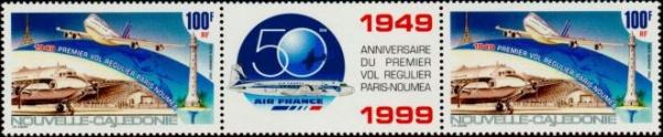 Colnect-864-130-Fiftieth-anniversary-of-the-first-scheduled-flight-Paris---N.jpg