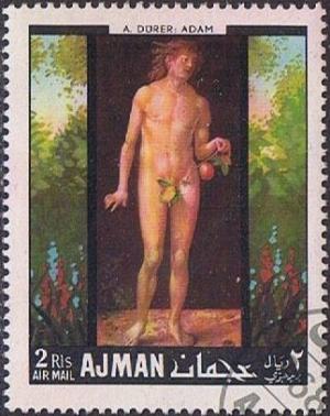 Colnect-1291-113-Adam-by-Albrecht-D-uuml-rer-1471-1528-german-painter.jpg