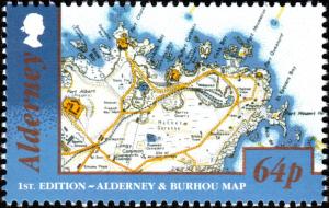 Colnect-5628-650-1st-edition---Alderney-and-Bourhou-map.jpg